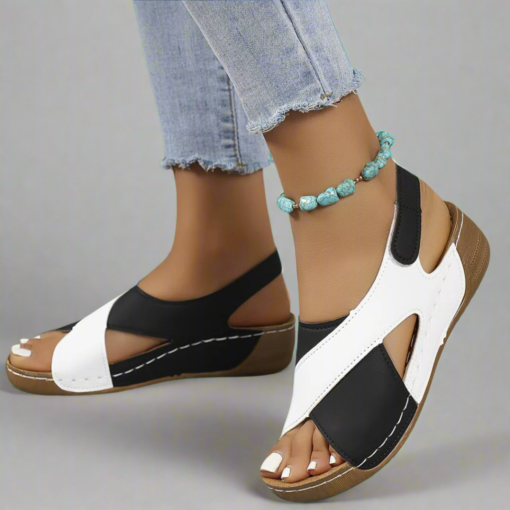 Colorblock Slingback Heels