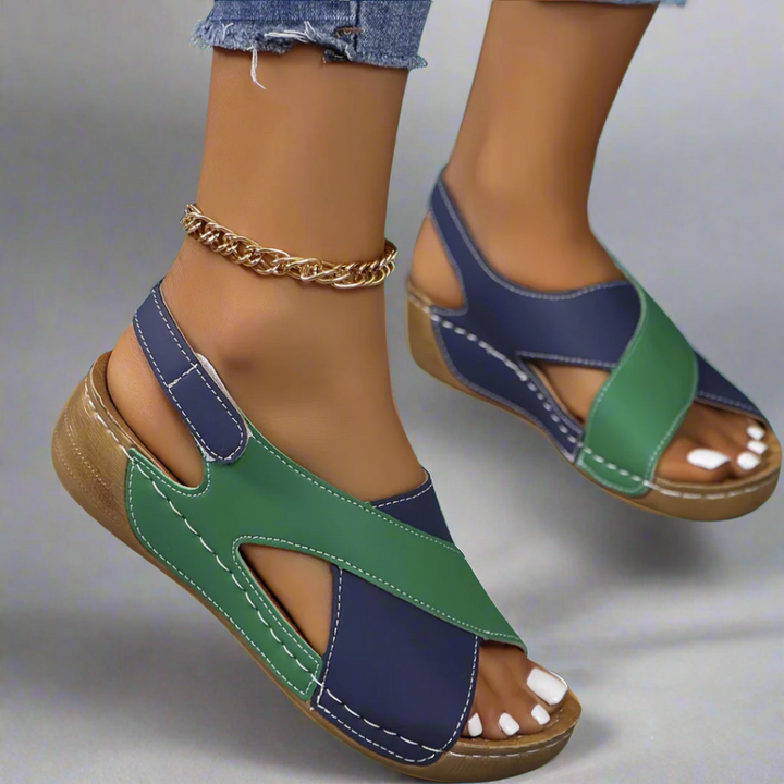 Colorblock Slingback Heels