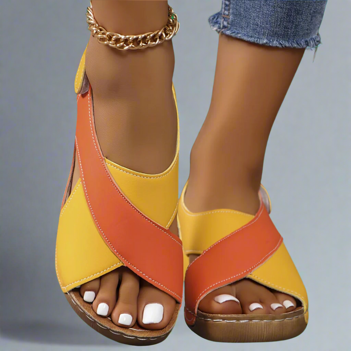 Colorblock Slingback Heels