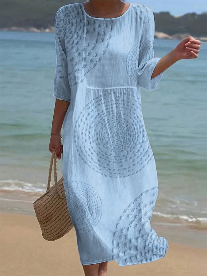 Embroidered Women's Casual Dress