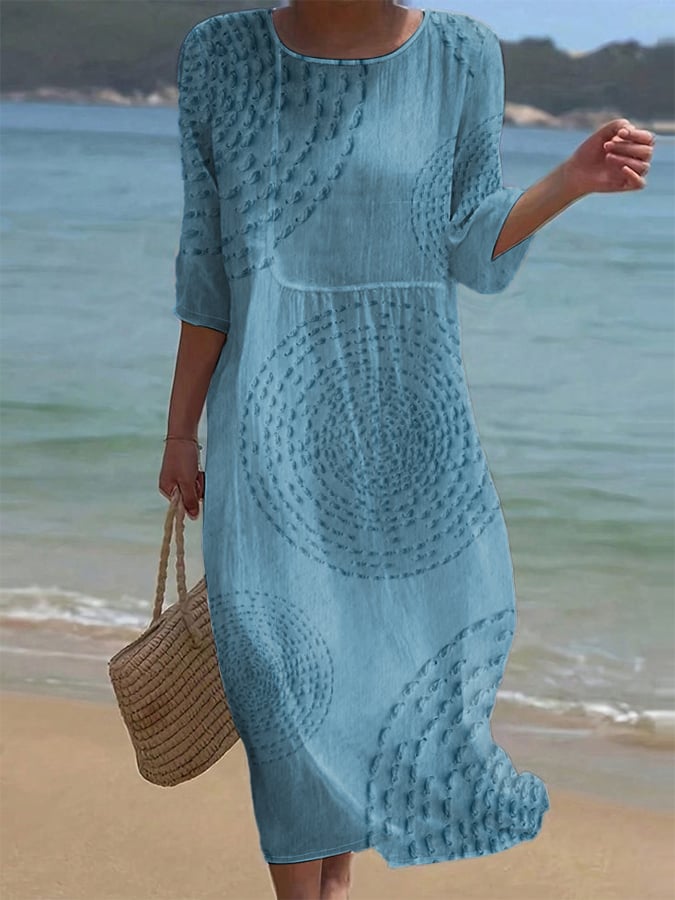Embroidered Women's Casual Dress