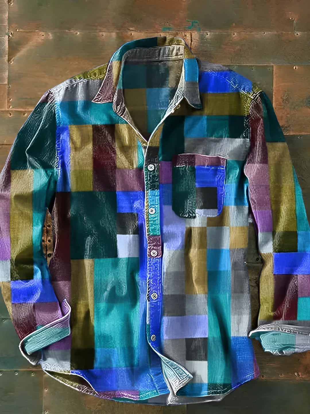 Arthur | Premium Patchwork Shirt – Unique Style and Comfortable Fit