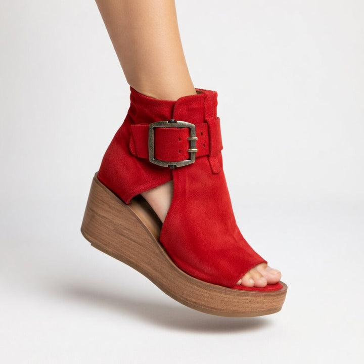 Orélisse | Open Wedge Ankle Boots Modern Style