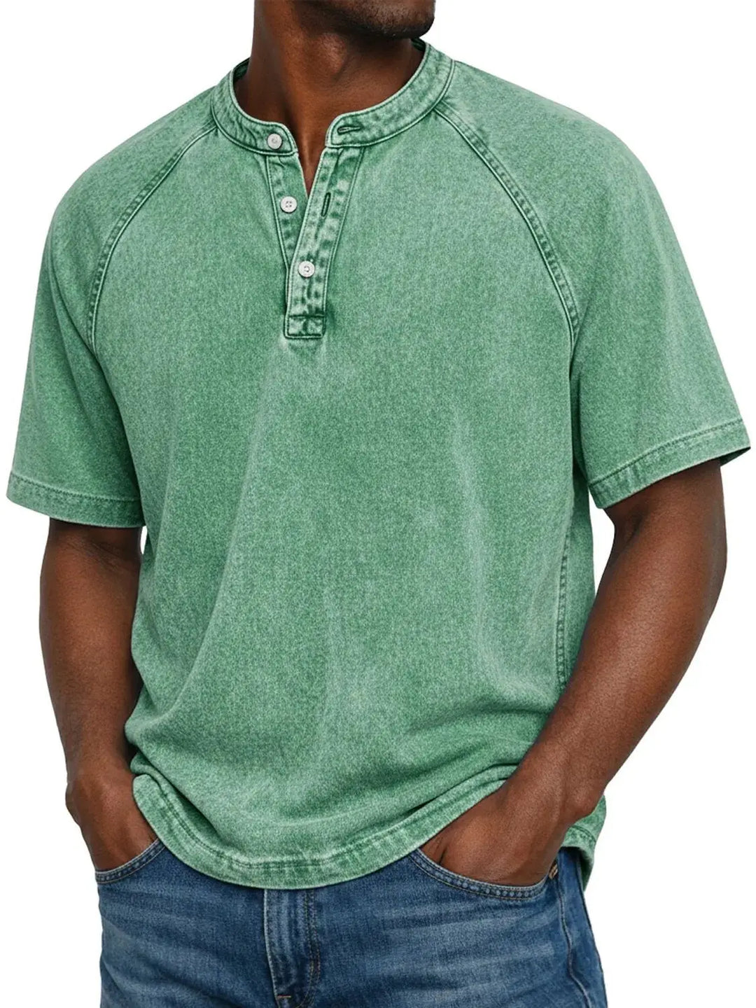 Leo | Vintage Men's Shirt with Buttons - 100% Cotton