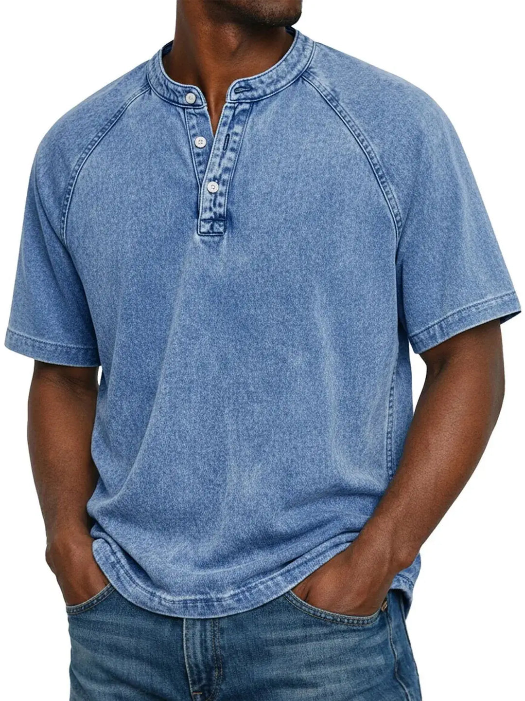 Leo | Vintage Men's Shirt with Buttons - 100% Cotton
