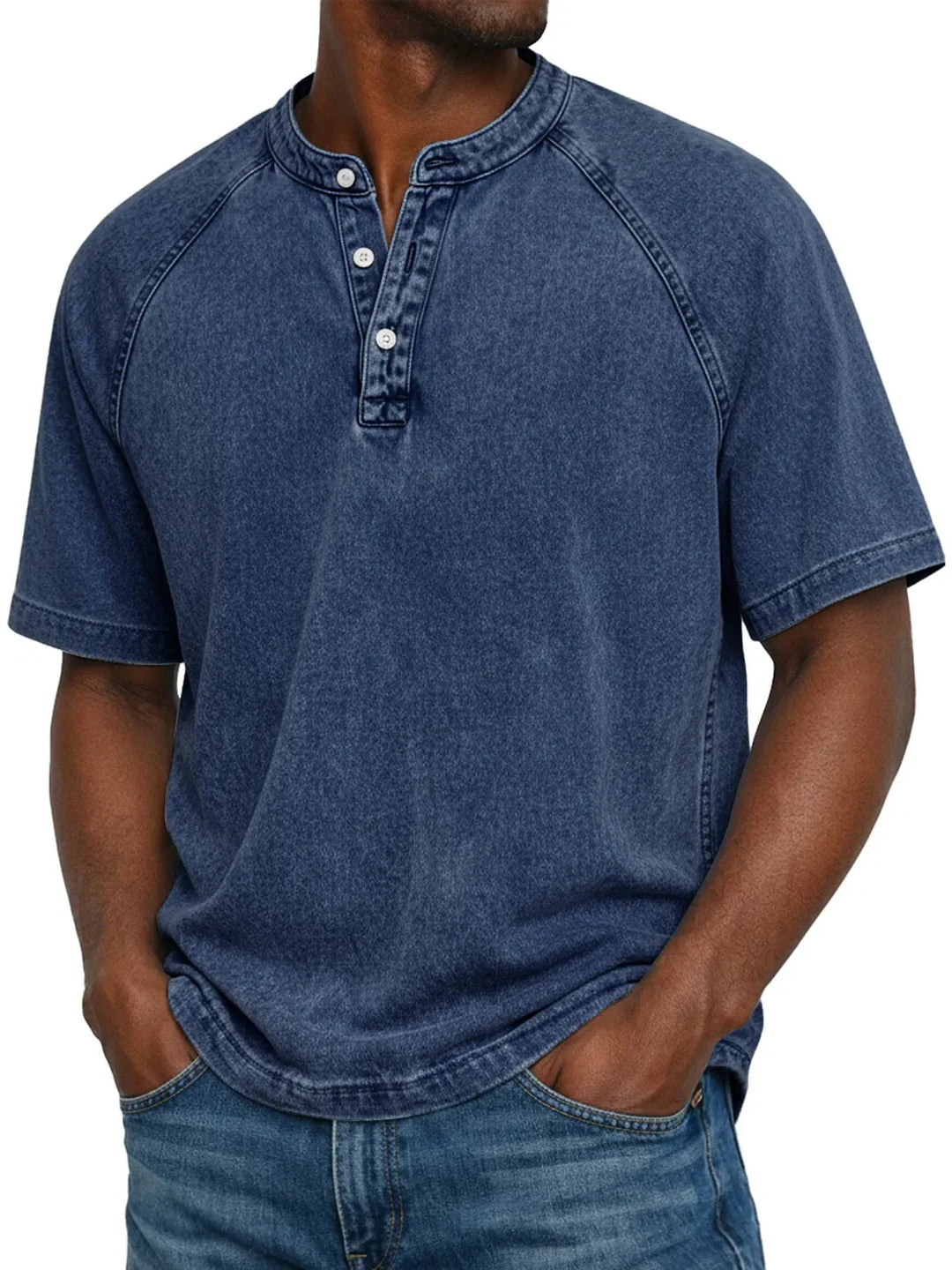 Leo | Vintage Men's Shirt with Buttons - 100% Cotton