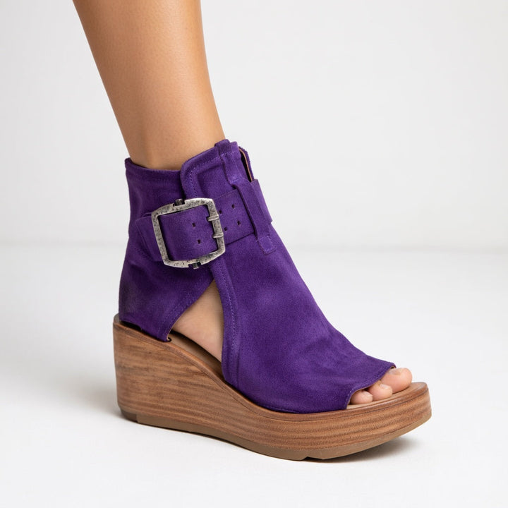 Orélisse | Open Wedge Ankle Boots Modern Style