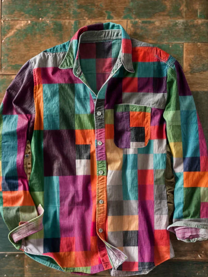 Arthur | Premium Patchwork Shirt – Unique Style and Comfortable Fit