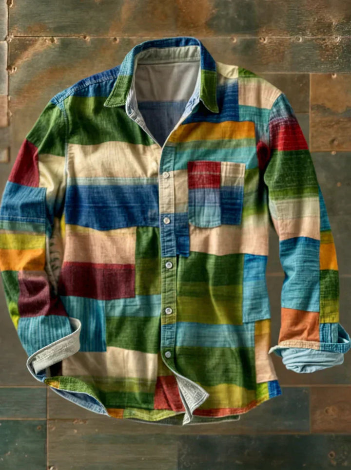 Arthur | Premium Patchwork Shirt – Unique Style and Comfortable Fit