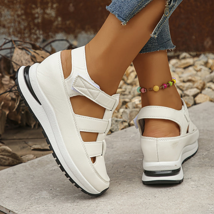 Lottie | Soft sole platform sandals with round toe